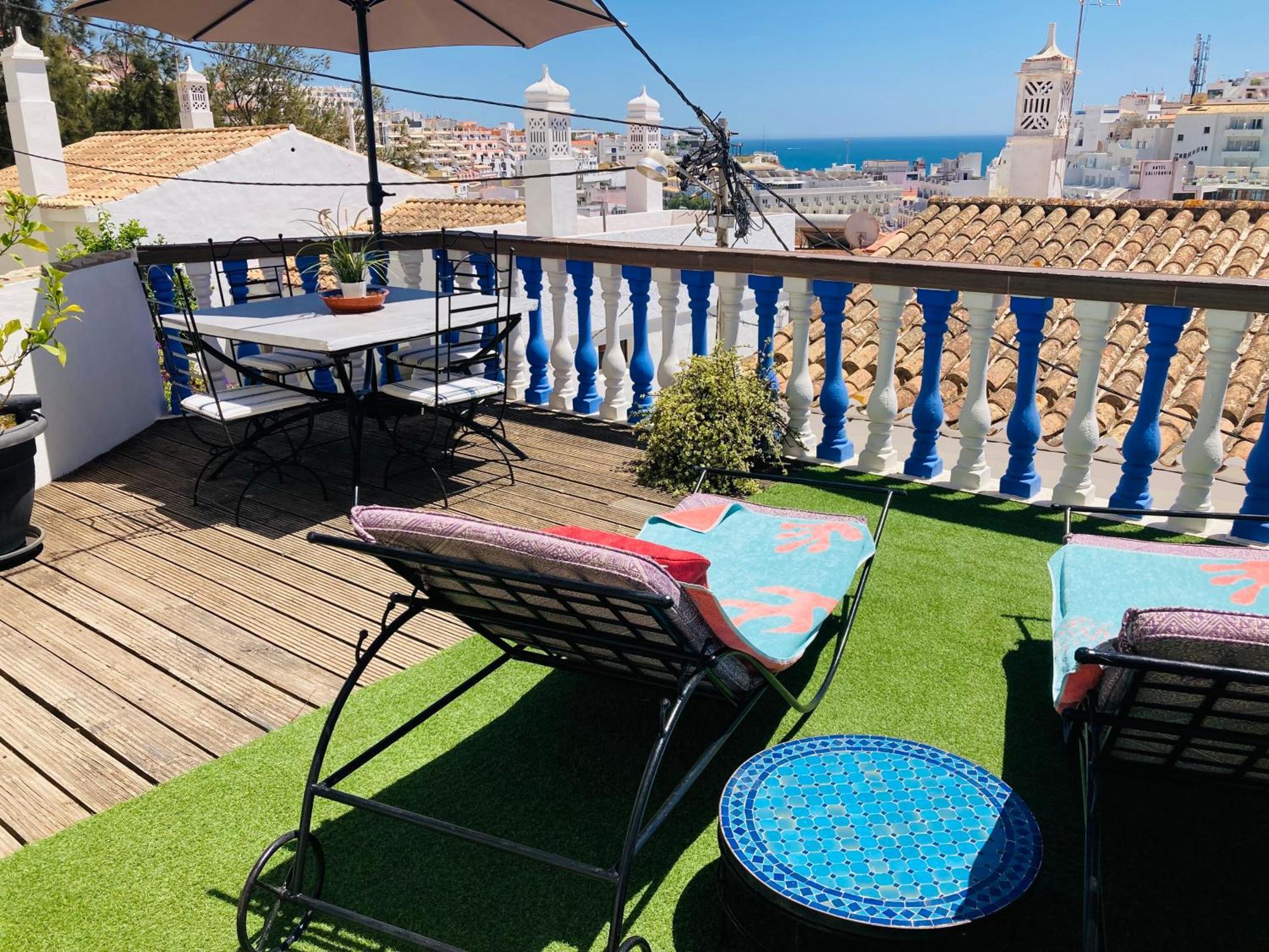 Villa 2Bdr With Sea View, Private Pool Albufeira Bagian luar foto
